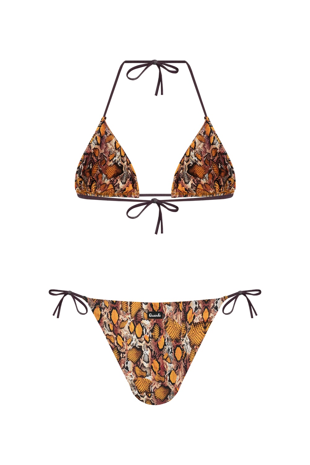 Quande-Aquatri Üçgen Bikini / Üst / Qn-141-1-Bikini & Mayo-4-Milagron.com