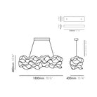 Sirio Sarkit 180 Nikel L:180Cm H:40Cm W:40Cm 70X12V 0.6W Led 2800K