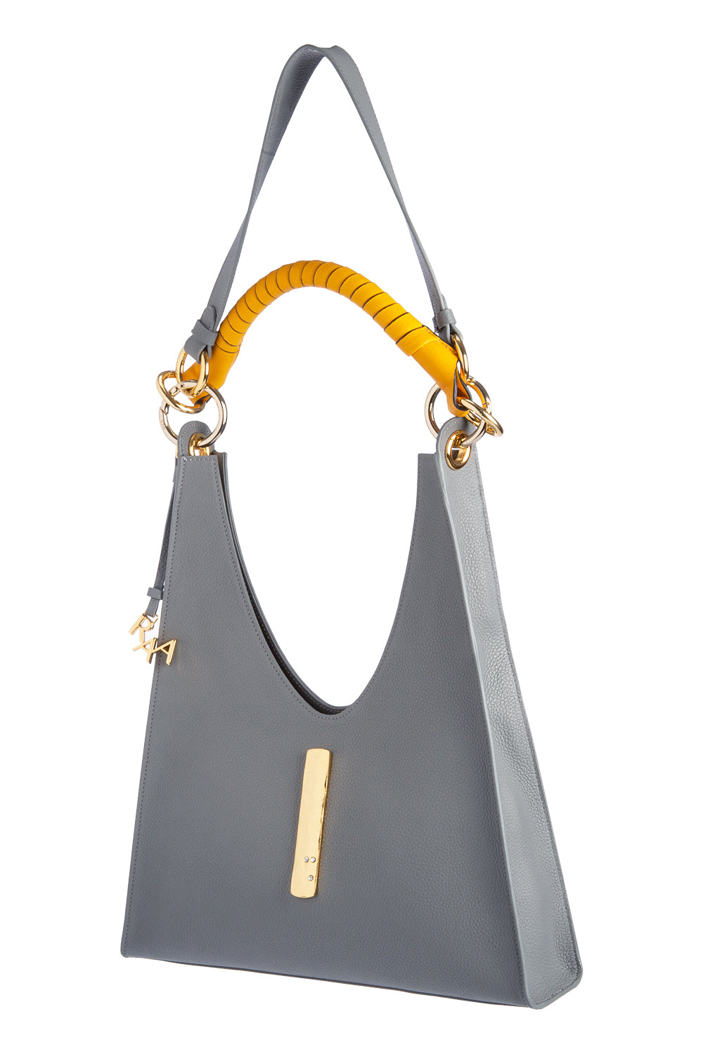 Aisa Bag- Gray & Gold - 1