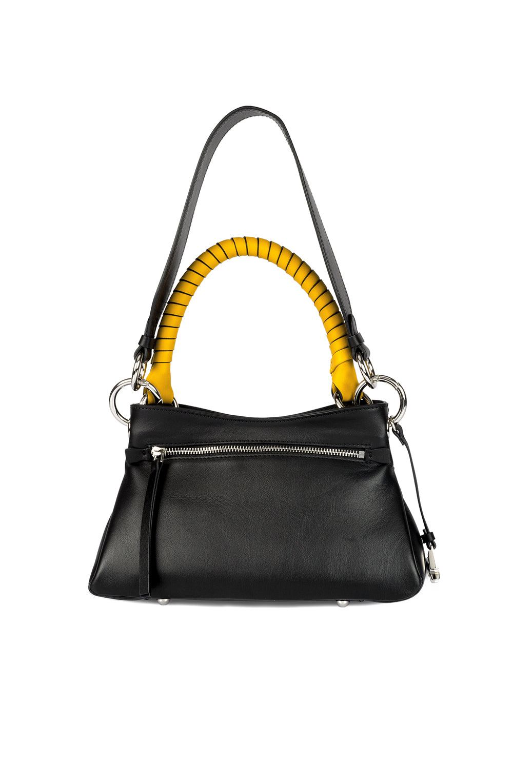 Midi Beija Bag- Black & Silver - 1