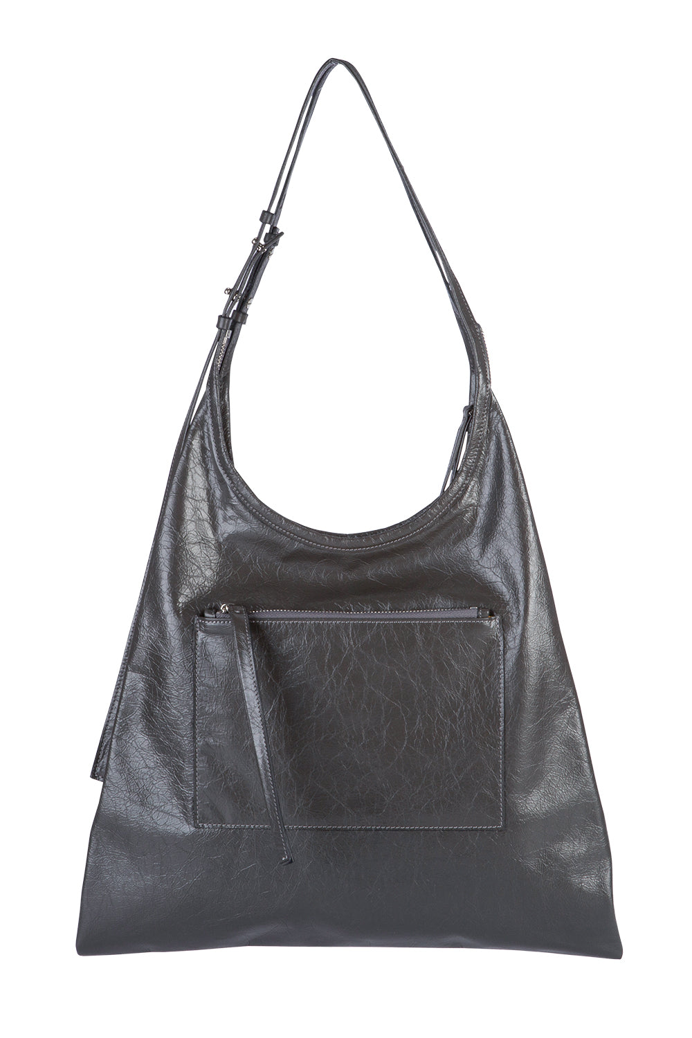Pinna Bag- Dark Gray & Silver - 2