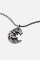 RAFTAF-The Great Wave Serpent Zincir Gümüş Kolye-Kolye-3-Milagron.com
