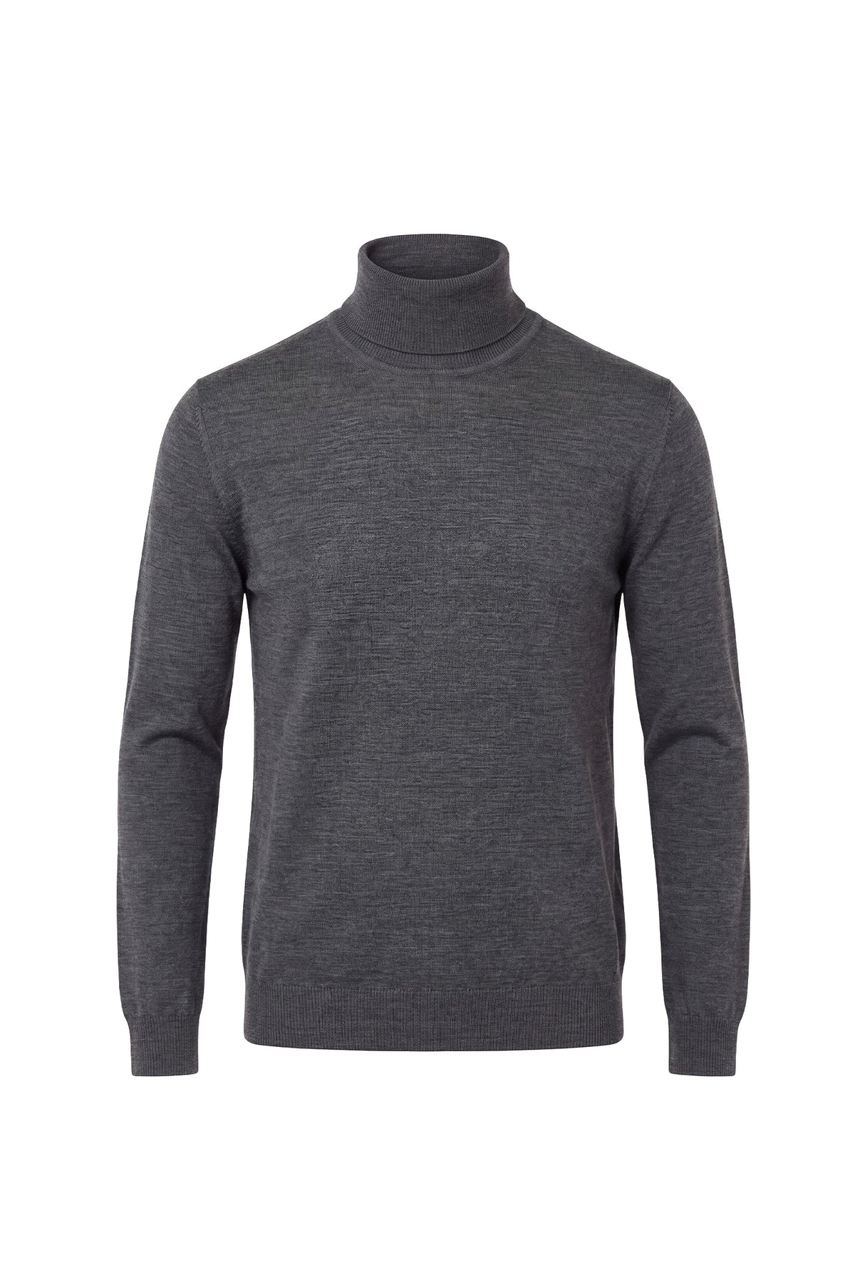 Erkek Relaxed Fit Mock Turtleneck