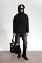 Erkek Relaxed Fit Key Denim Pants - Siyah - 0