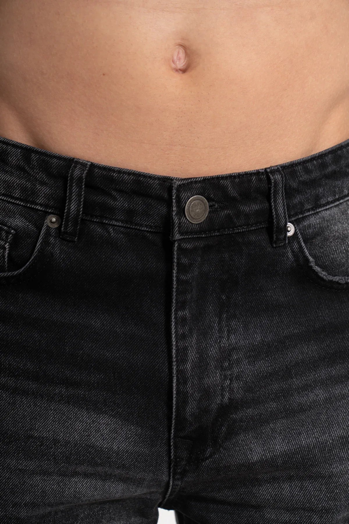 Erkek Relaxed Fit Key Denim Pants - Siyah - 4