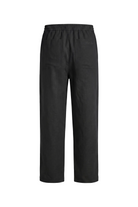 Erkek Relaxed Fit Rest Club Linen Pants - Siyah