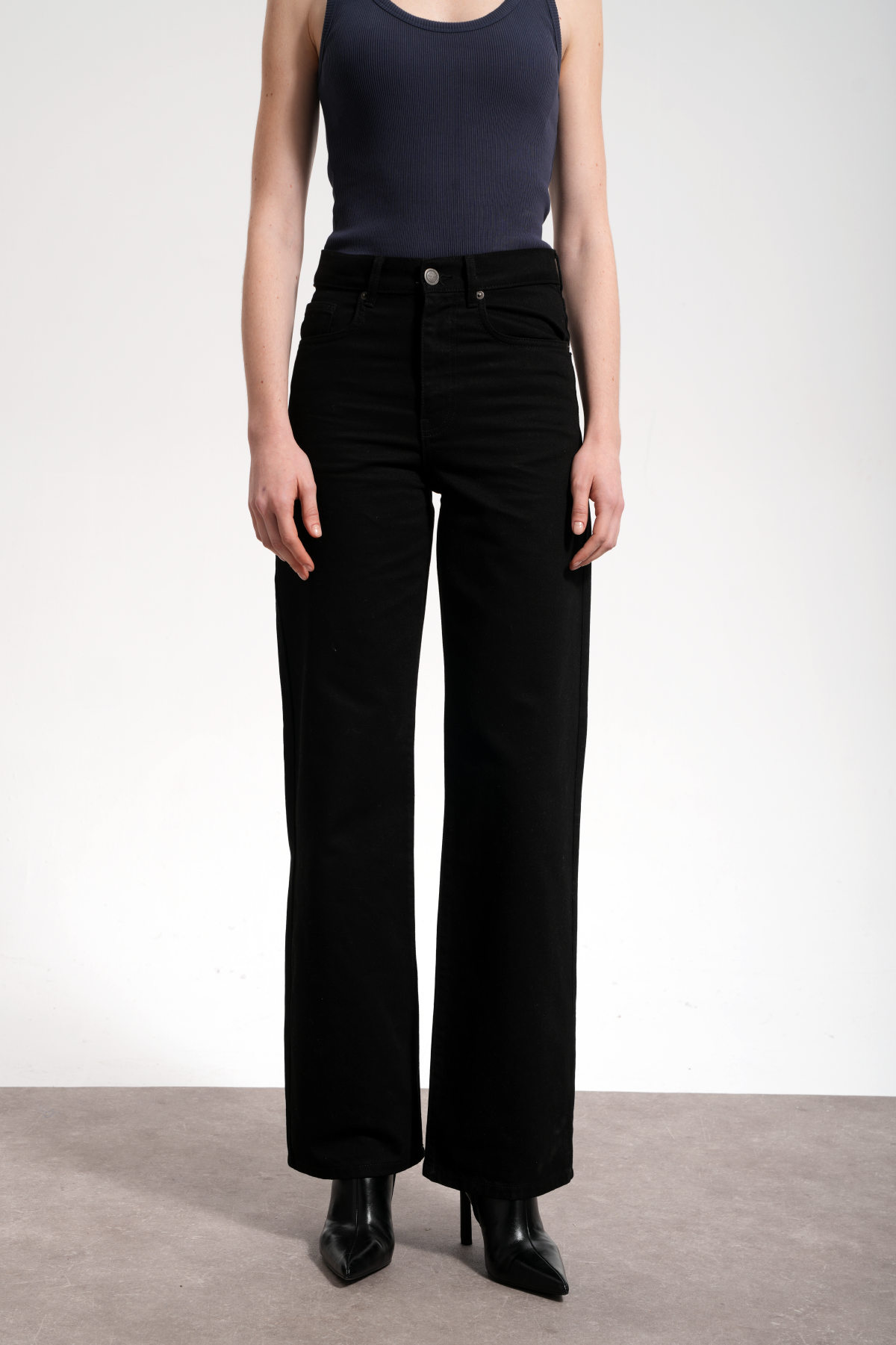 Kadın Straight Key Denim Pants - Siyah - 0