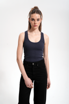 Kadın Straight Key Denim Pants - Siyah - 3
