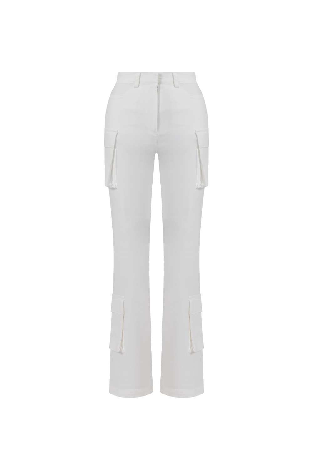 Rafael Fernè-Beyaz Amy Pantolon-Pantolon-3-Milagron.com