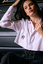 Rafael Fernè-Beyaz Logo Crop Gömlek-Gömlek-4-Milagron.com