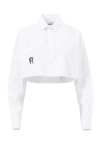 Rafael Fernè-Beyaz Logo Crop Gömlek-Gömlek-5-Milagron.com