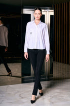 Rafael Fernè-Beyaz Logo Oversize Gömlek-Gömlek-1-Milagron.com