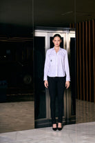 Rafael Fernè-Beyaz Logo Oversize Gömlek-Gömlek-2-Milagron.com