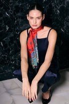 Rafael Fernè-Chole Lacivert Üst-Crop Top-1-Milagron.com