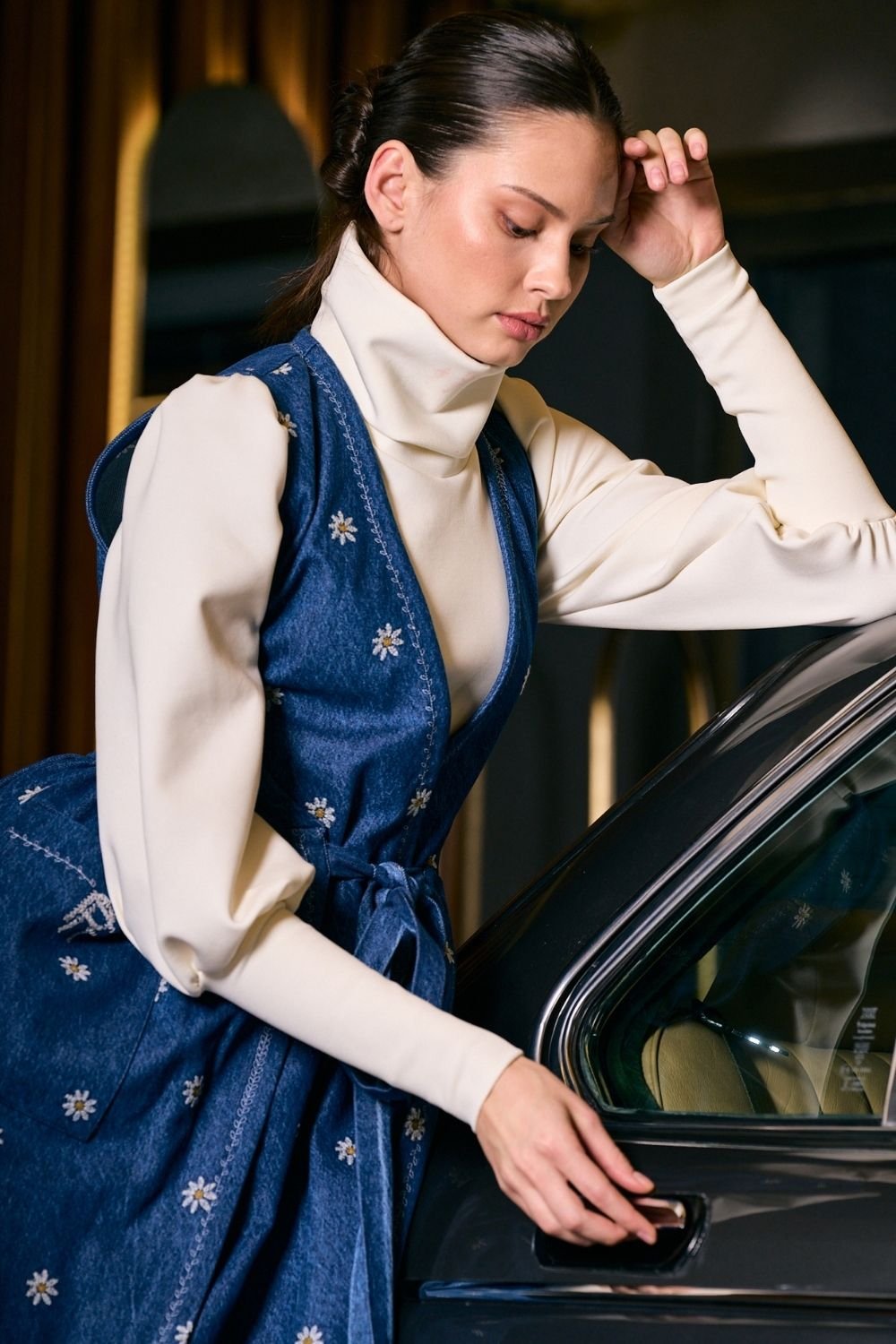 Rafael Fernè-Daisy Denim Elbise-Elbise-1-Milagron.com