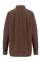 Rafael Fernè-Kahverengi Logo Oversize Gömlek-Gömlek-5-Milagron.com