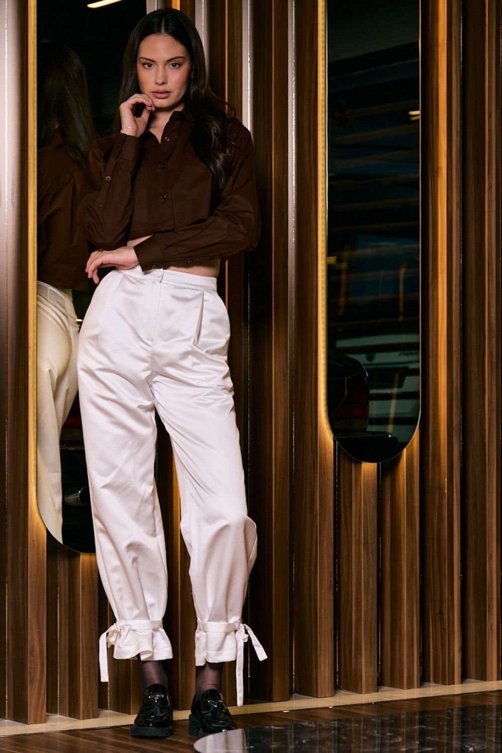 Rafael Fernè-Luna Saten Pantolon-Pantolon-1-Milagron.com