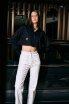 Rafael Fernè-Siyah Logo Crop Gömlek-Gömlek-1-Milagron.com