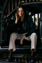 Rafael Fernè-Siyah Logo Crop Gömlek-Gömlek-3-Milagron.com