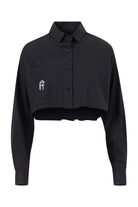 Rafael Fernè-Siyah Logo Crop Gömlek-Gömlek-5-Milagron.com