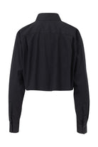 Rafael Fernè-Siyah Logo Crop Gömlek-Gömlek-6-Milagron.com