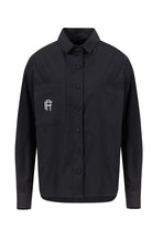 Rafael Fernè-Siyah Logo Oversize Gömlek-Gömlek-4-Milagron.com