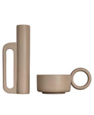 Raika Studio-Marfa Beige Set-Mumluk & Şamdan-1-Milagron.com