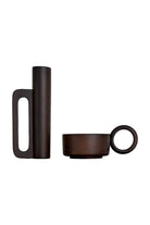 Raika Studio-Marfa Walnut Set-Mumluk & Şamdan-1-Milagron.com