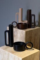 Raika Studio-Marfa Walnut Set-Mumluk & Şamdan-4-Milagron.com