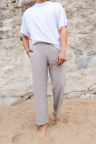 Ramme-Tony Açık Gri Çizgili Erkek Pantolon-Pantolon-2-Milagron.com