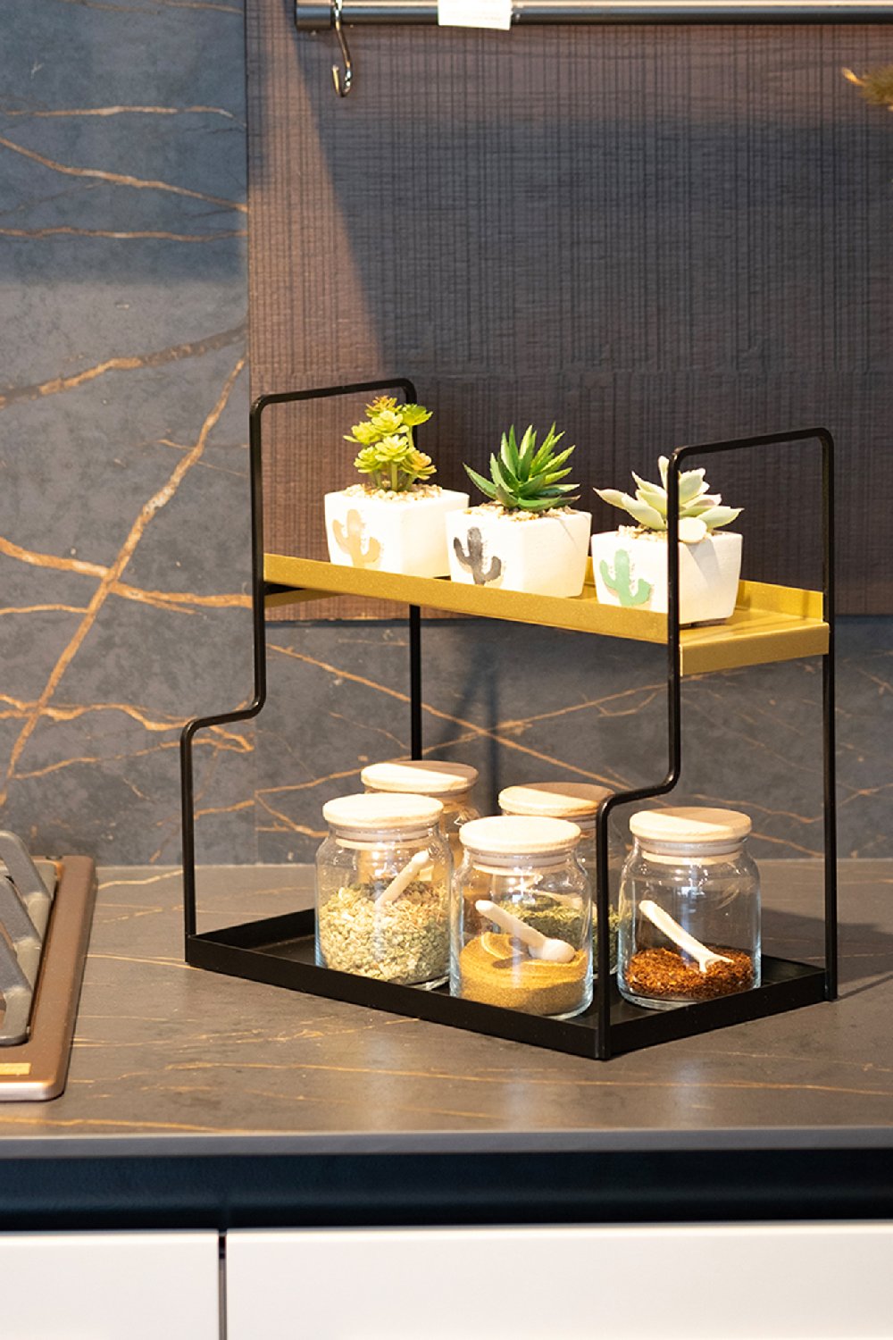 Rarart Concept-Ladder - 2 Katlı Metal Organizer-Organizer-4-Milagron.com