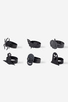 Rarart Concept-Ring Napkin - Siyah Metal 6'lı Peçete Halkası-Sunum Aksesuarları-1-Milagron.com