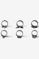 Rarart Concept-Ring Napkin - Siyah Metal 6'lı Peçete Halkası-Sunum Aksesuarları-2-Milagron.com