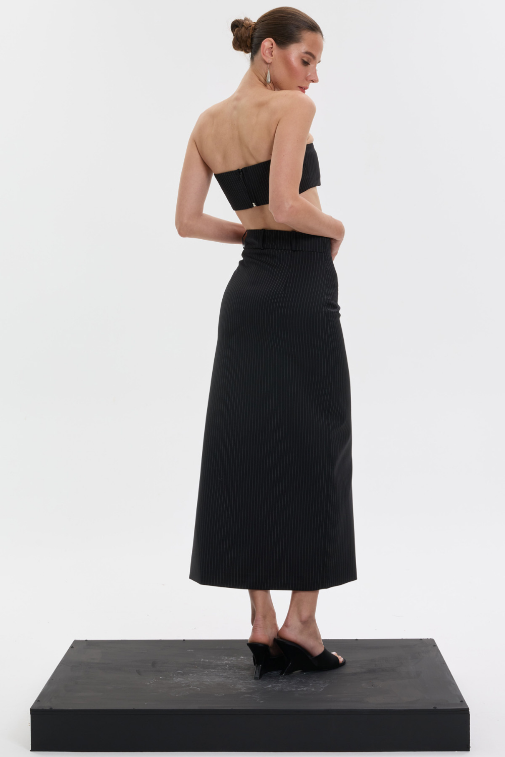 Stripe Eclipse Wool Skirt - 3