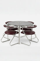 Merlo Krom Deri Sandalye Seti (4'lü) - 2