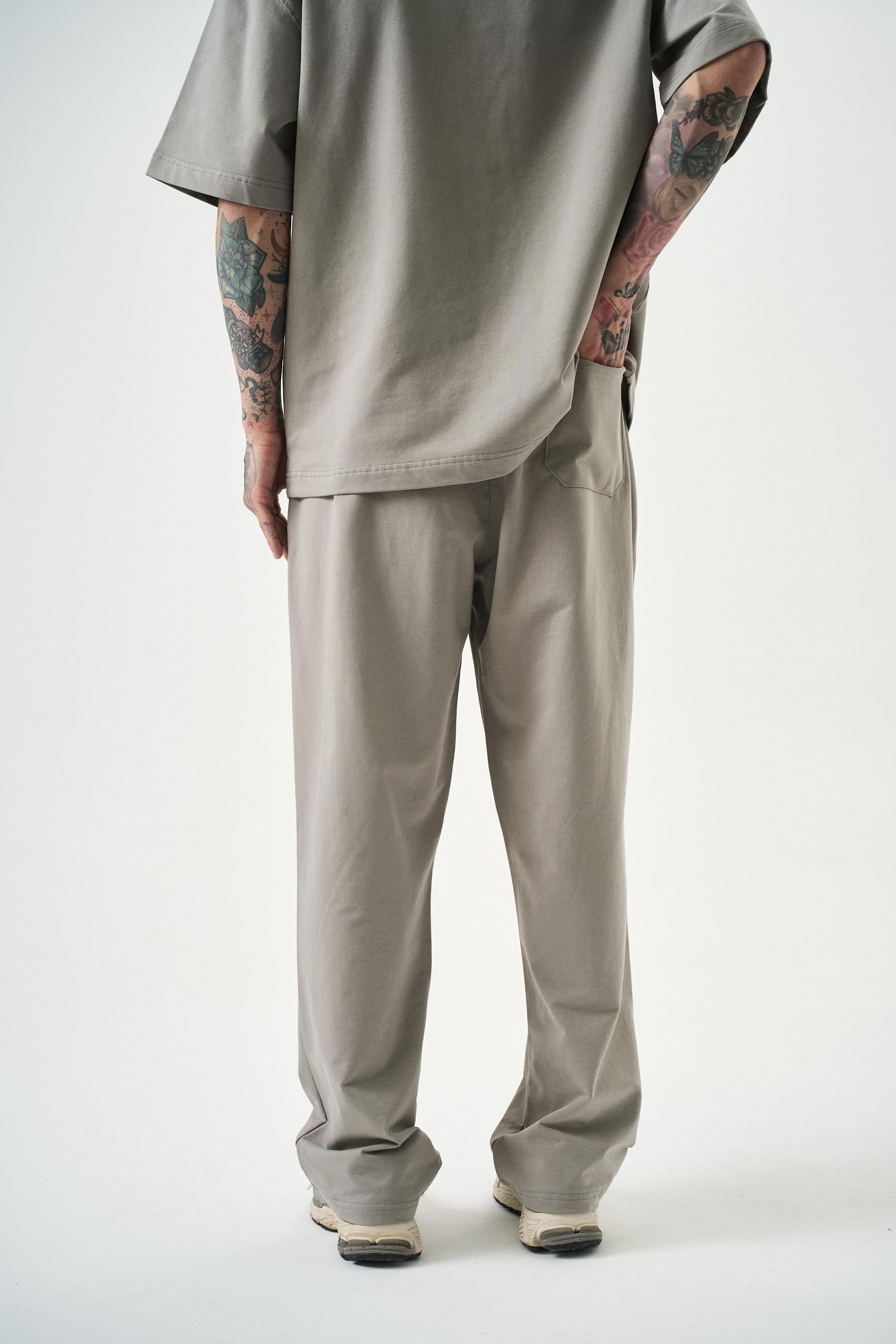 Erkek Basic Baggy Eşofman Altı Gri