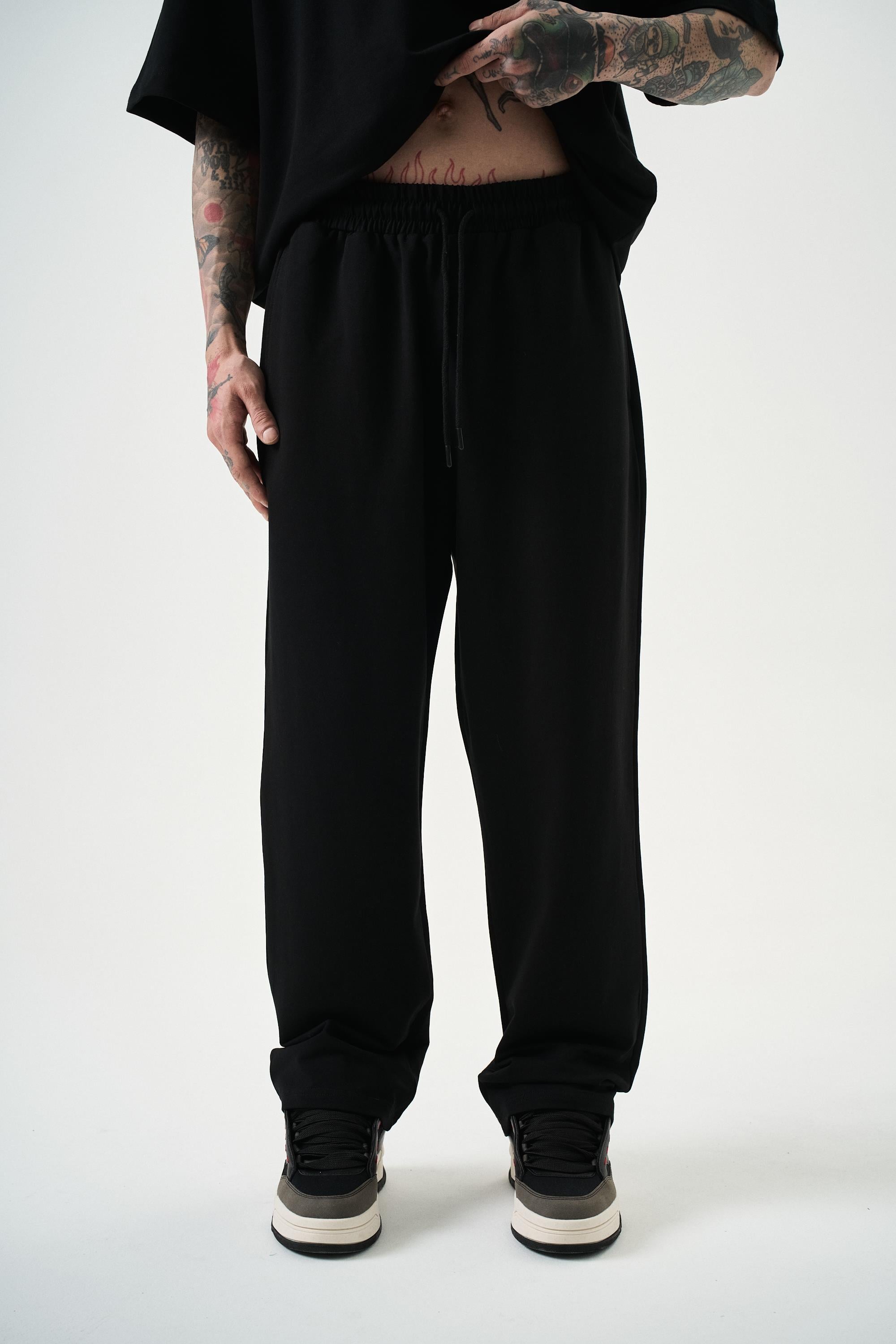 Erkek Basic Baggy Eşofman Altı Siyah