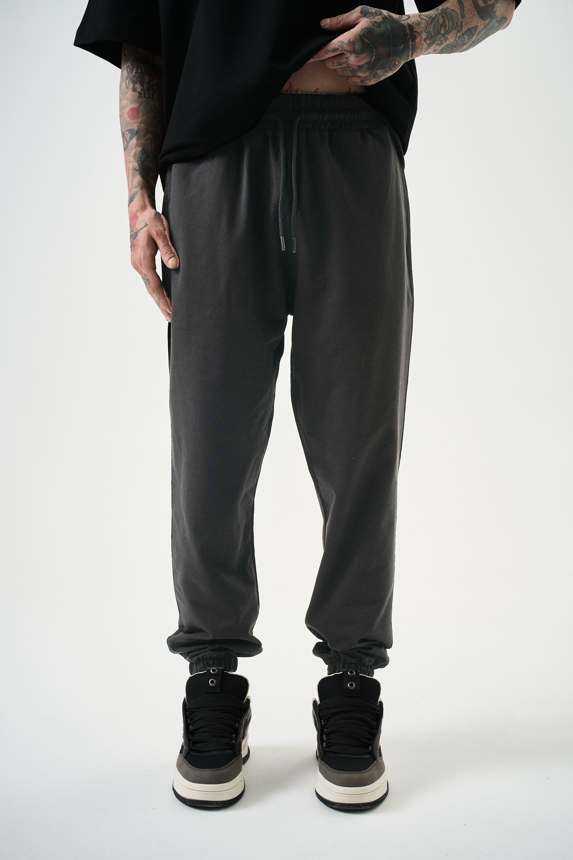 Erkek Basic Jogger Eşofman Altı Füme