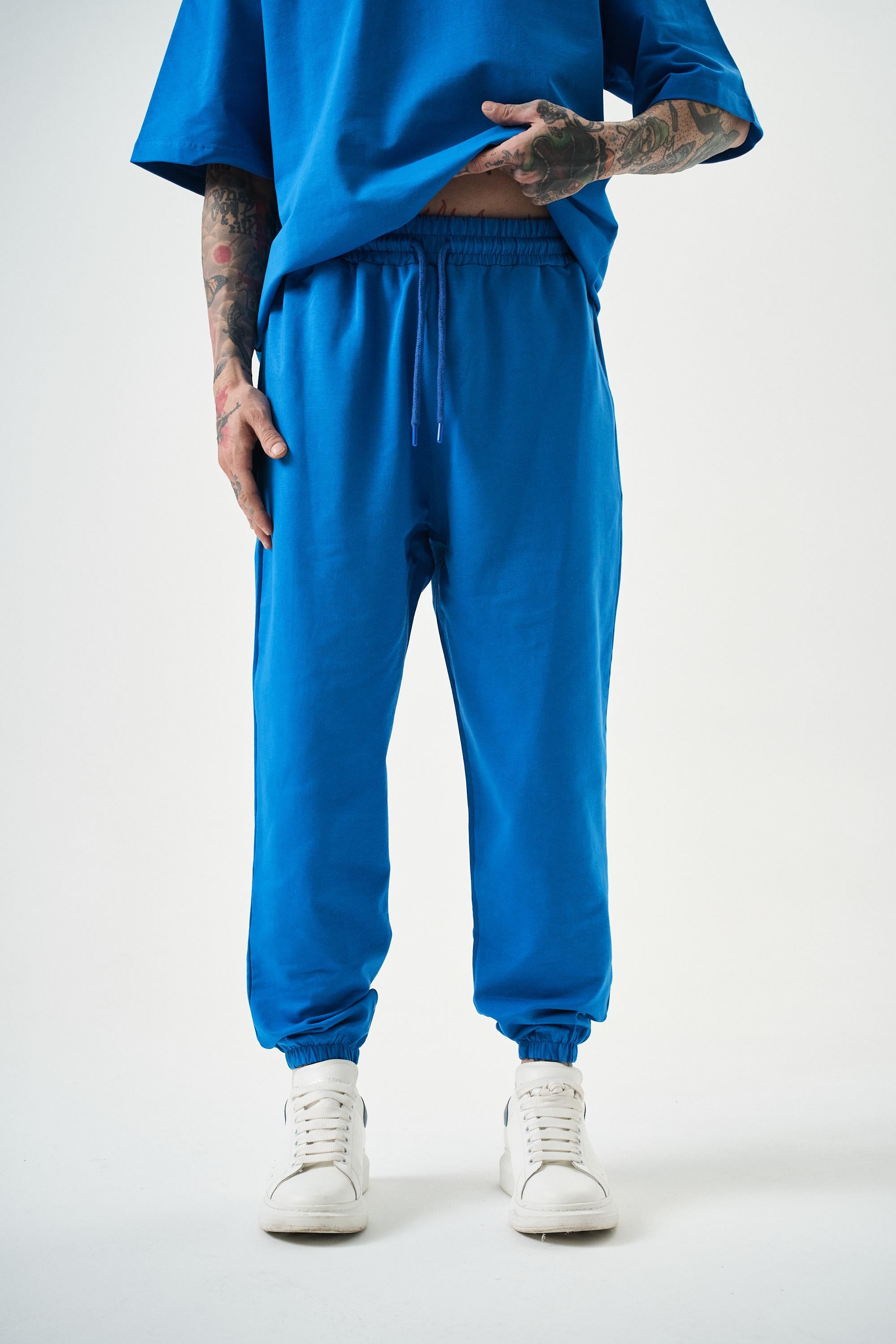 Erkek Basic Jogger Eşofman Altı Mavi