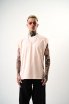 Erkek Basic Tank Top Atlet Pembe