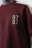 Erkek 07 Şerit Detaylı Regular Fit Eşofman Takımı Bordo