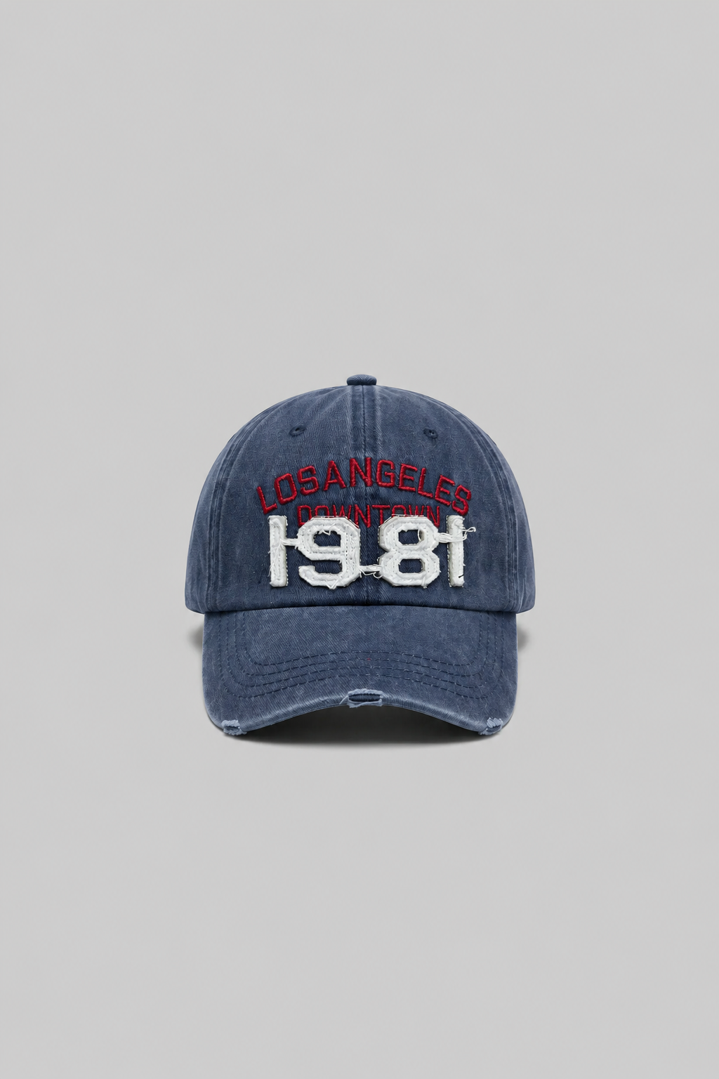 Erkek 1981 Nakışlı Yıkamalı Şapka Lacivert