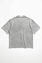 Erkek 24207 Baskılı Yıkamalı Oversize T-Shirt Gri