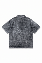 Erkek 24207 Baskılı Yıkamalı Oversize T-Shirt Siyah