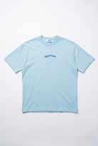 Erkek Alpine Nakışlı Oversize T-Shirt Bebe Mavi