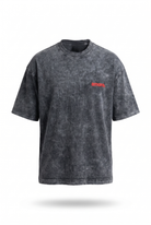 Erkek Amore Baskılı Oversize T-Shirt Siyah