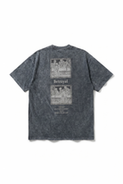 Erkek Betrayal Baskılı Yıkamalı Oversize T-Shirt Siyah