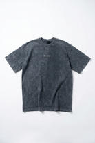 Erkek Betrayal Baskılı Yıkamalı Oversize T-Shirt Siyah