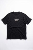 Erkek Craft Nakış Detaylı Oversize T-Shirt Siyah