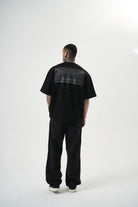Erkek Da Vinci Baskılı Oversize T-Shirt Siyah